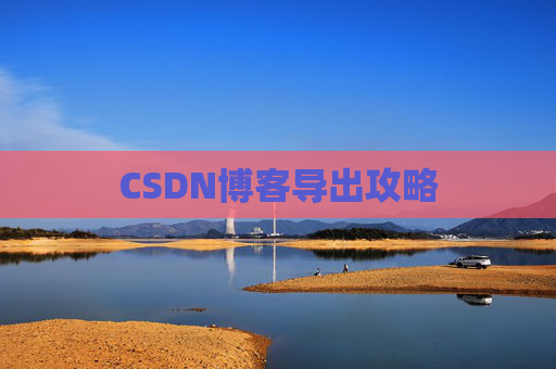 CSDN博客导出攻略